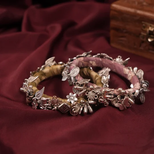 Handcrafted Fabric Wrapped Bangle