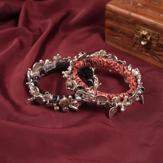 Handcrafted Fabric Wrapped Bangle