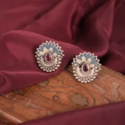 Gulnaar Fabric Stud Earrings