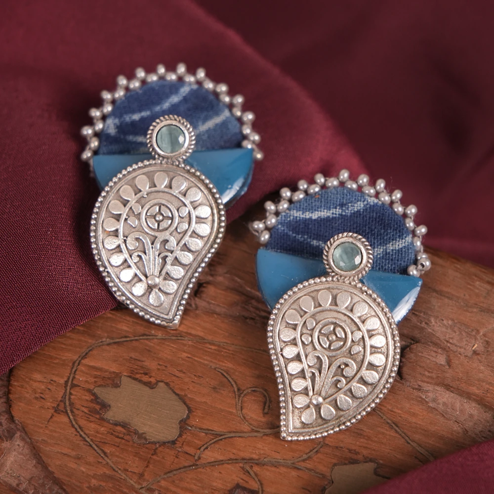 Blue Stud Earrings