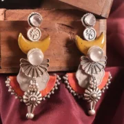 Aarohi Tribal Statement Earrings