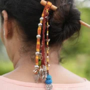 Handcrafted Bohemian Hair Bun Accessory