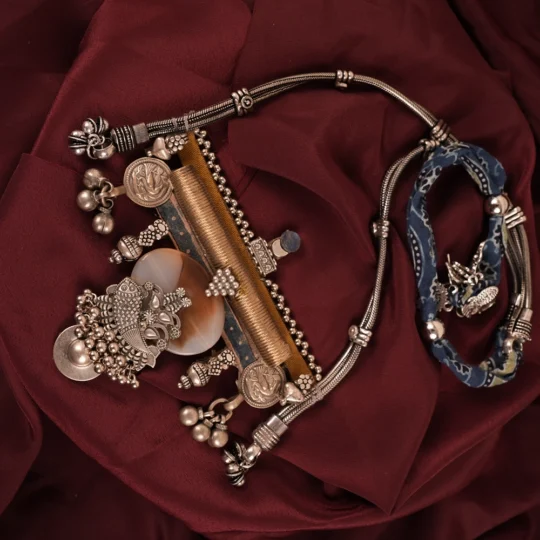The Indigo Heritage Statement Necklace