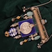The Indigo Folk Mosaic Statement Necklace
