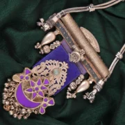 The Violet Crescent Artisan Necklace