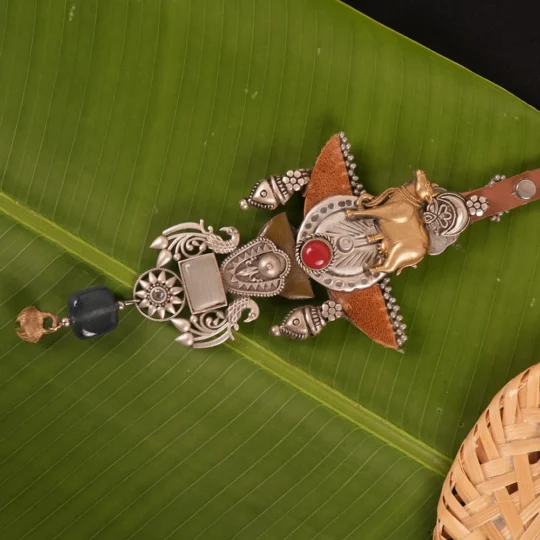Tribal Cow Tie Necklace