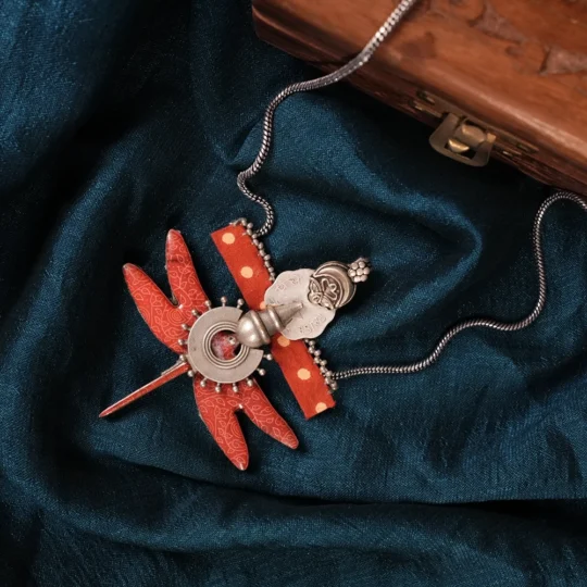 Folk Art Inspired Pendant Necklace