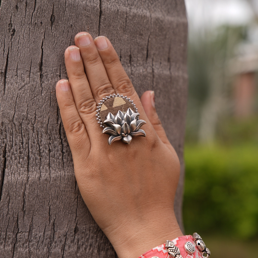 Lotus Bloom Statement Ring